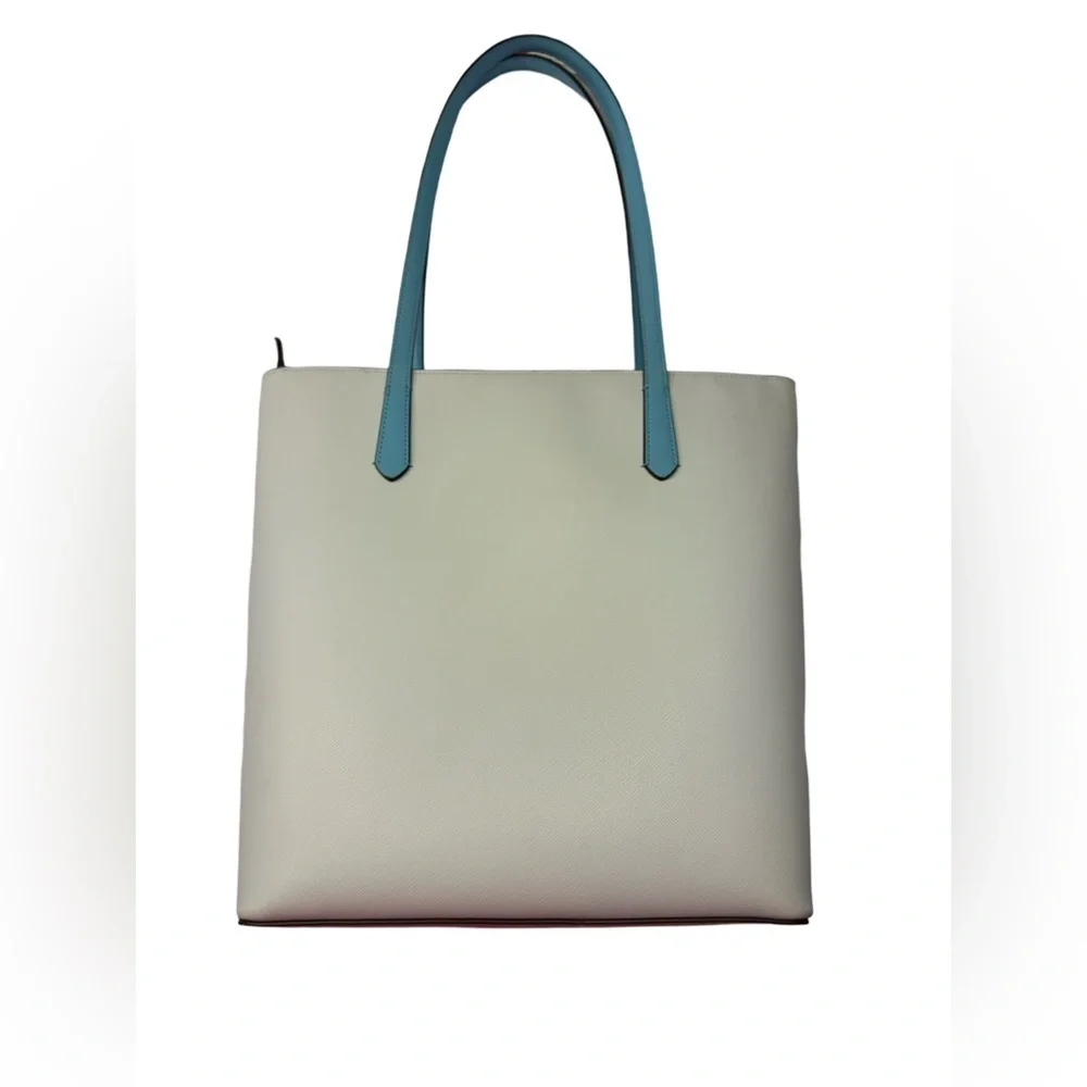 Kate Spade Blue Daily Tote Top Zipper Closure Front Slip Pocket Gently Used EUC - Picture 3 of 17